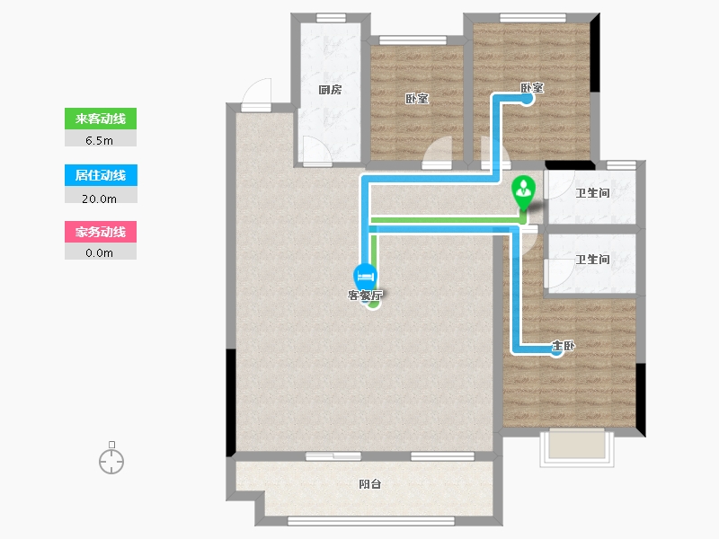 安徽省-安庆市-天高双龙苑-117.04-户型库-动静线