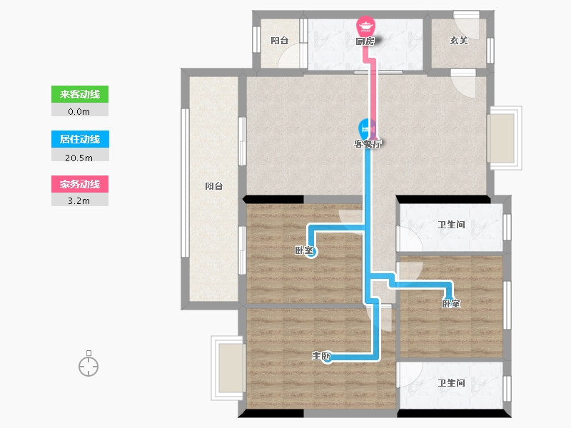 广东省-广州市-中建海丝城-96.00-户型库-动静线