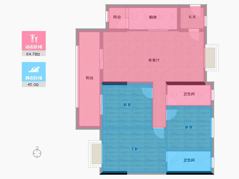 广东省-广州市-中建海丝城-96.00-户型库-动静分区