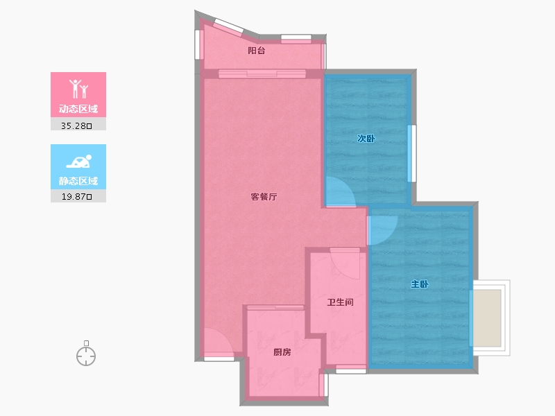 广东省-深圳市-鸿洲新都-51.12-户型库-动静分区