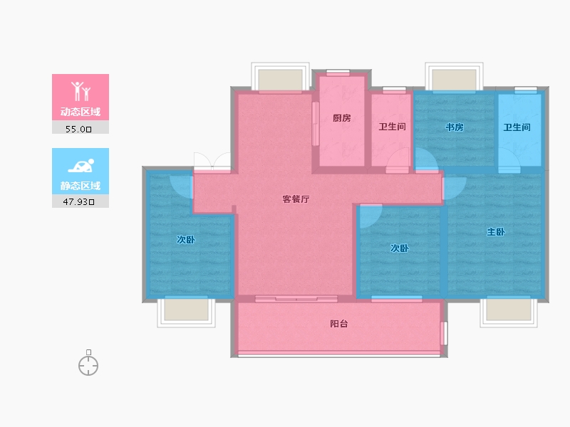 江西省-抚州市-盱江府-91.26-户型库-动静分区