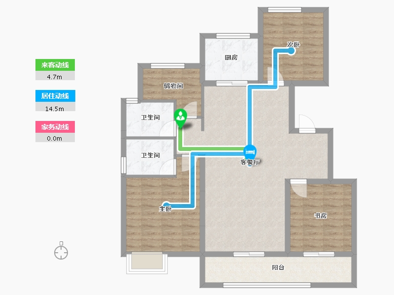 浙江省-湖州市-城投橙园-102.40-户型库-动静线