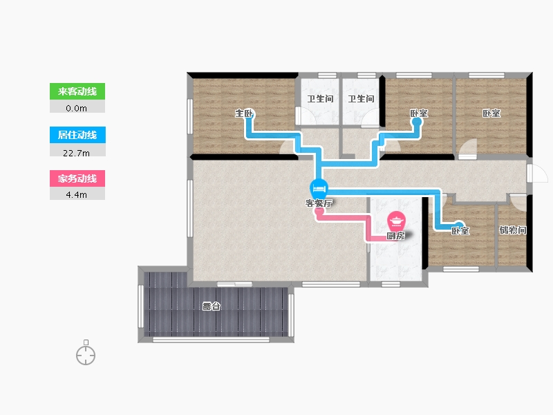 贵州省-贵阳市-中铁阅花溪-103.20-户型库-动静线