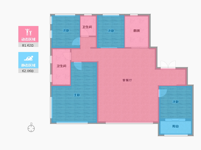 湖北省-武汉市-建发璞玥-131.20-户型库-动静分区