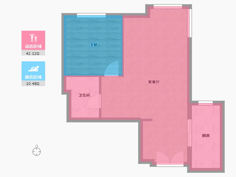 北京-北京市-万象新天-四区-56.23-户型库-动静分区