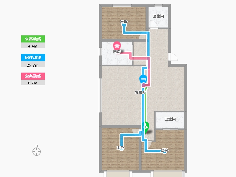 新疆维吾尔自治区-乌鲁木齐市-汇裕轩-114.01-户型库-动静线