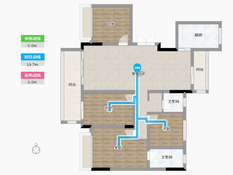 河南省-郑州市-正弘中岳城西里3号院-116.80-户型库-动静线