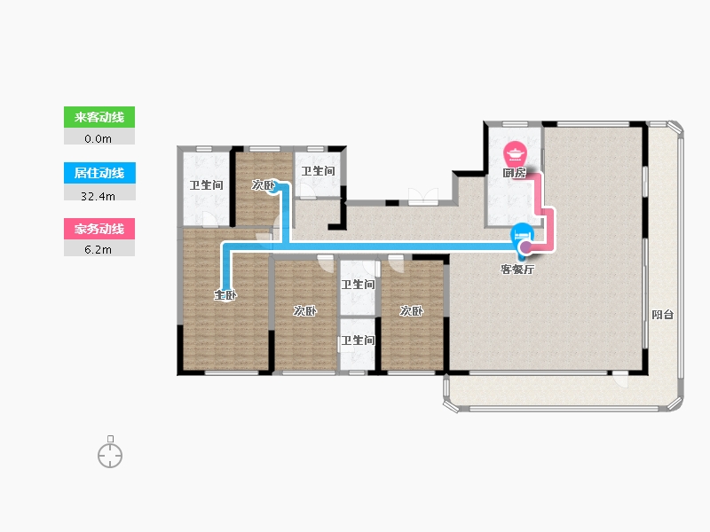 山东省-滨州市-建大悦府-253.12-户型库-动静线