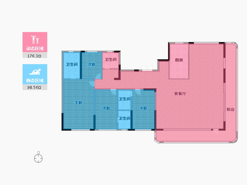 山东省-滨州市-建大悦府-253.12-户型库-动静分区