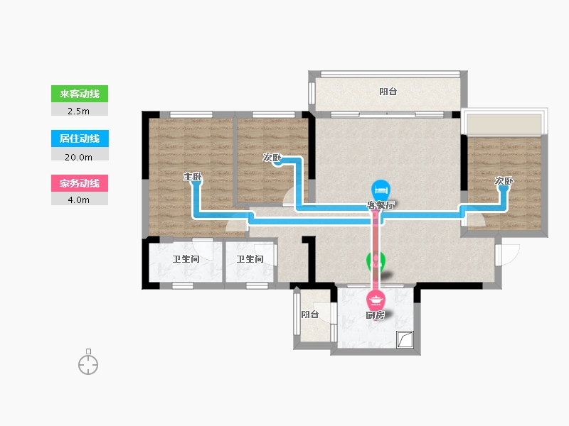 四川省-成都市-高投新川锦萃-94.31-户型库-动静线