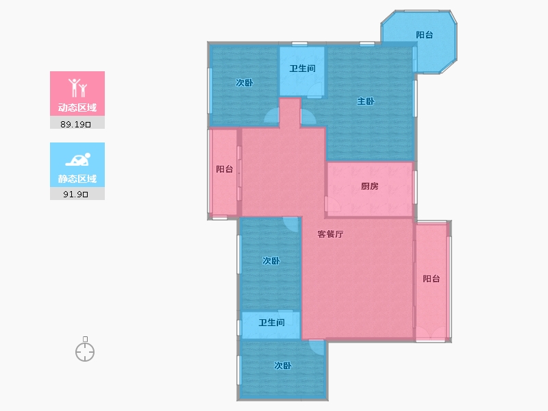 广东省-佛山市-丹霞轩北区-176.00-户型库-动静分区