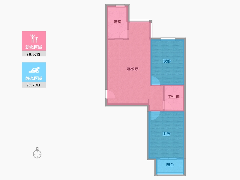 山西省-太原市-和平里小区-60.00-户型库-动静分区