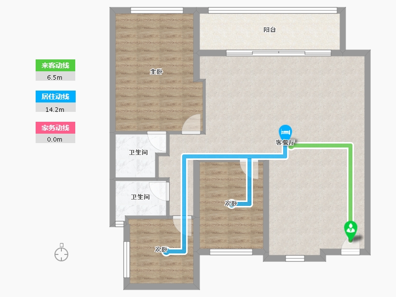 安徽省-宣城市-万兴群贤府-99.43-户型库-动静线