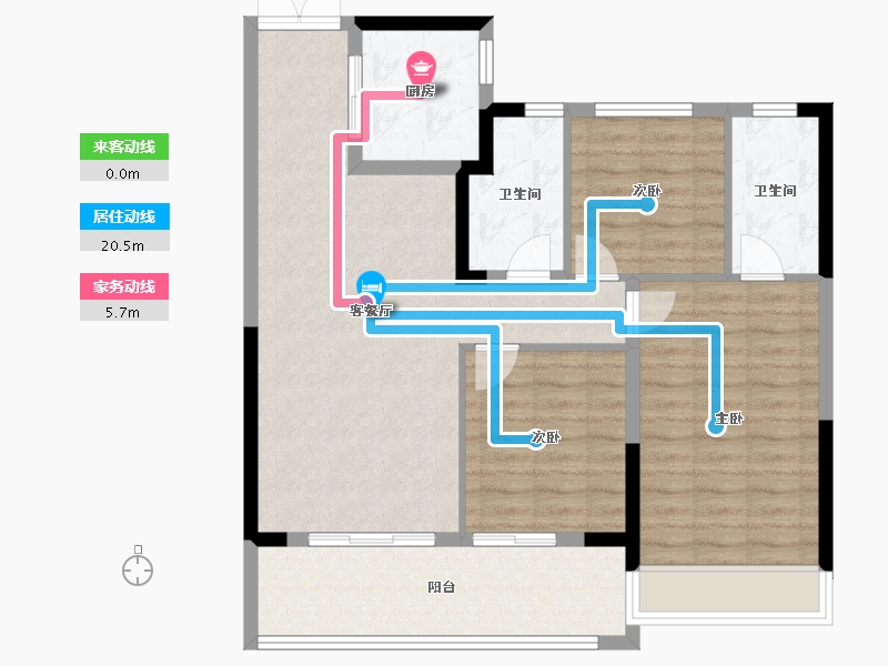 江苏省-常州市-绿城江南里江南潮鸣-92.30-户型库-动静线