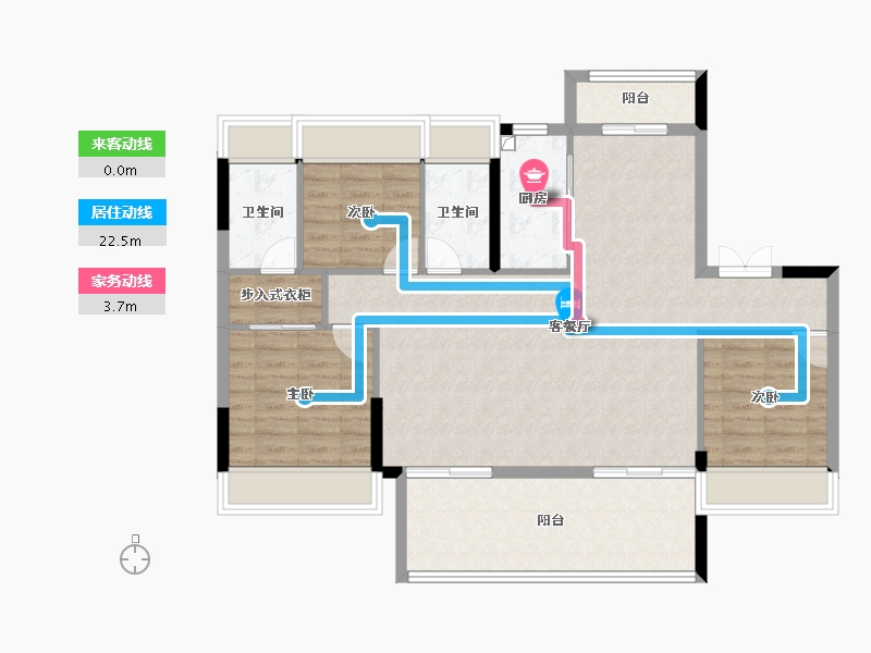 江西省-南昌市-南昌金晓咏荷-102.81-户型库-动静线