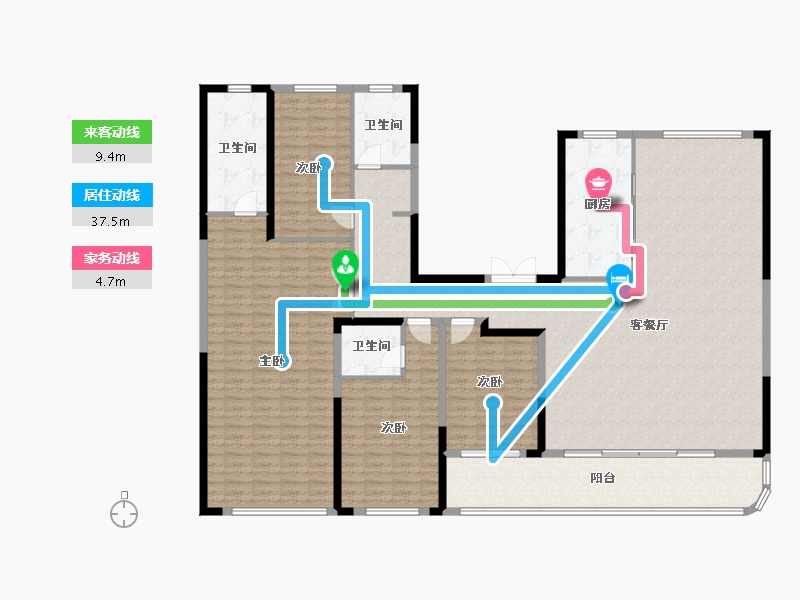 山东省-滨州市-建大悦府-209.51-户型库-动静线