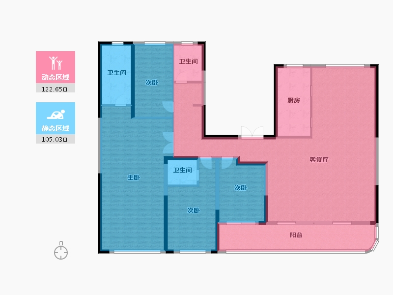 山东省-滨州市-建大悦府-209.51-户型库-动静分区