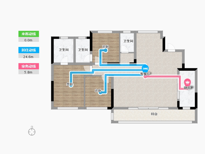 四川省-成都市-香投置地崇义府-113.72-户型库-动静线