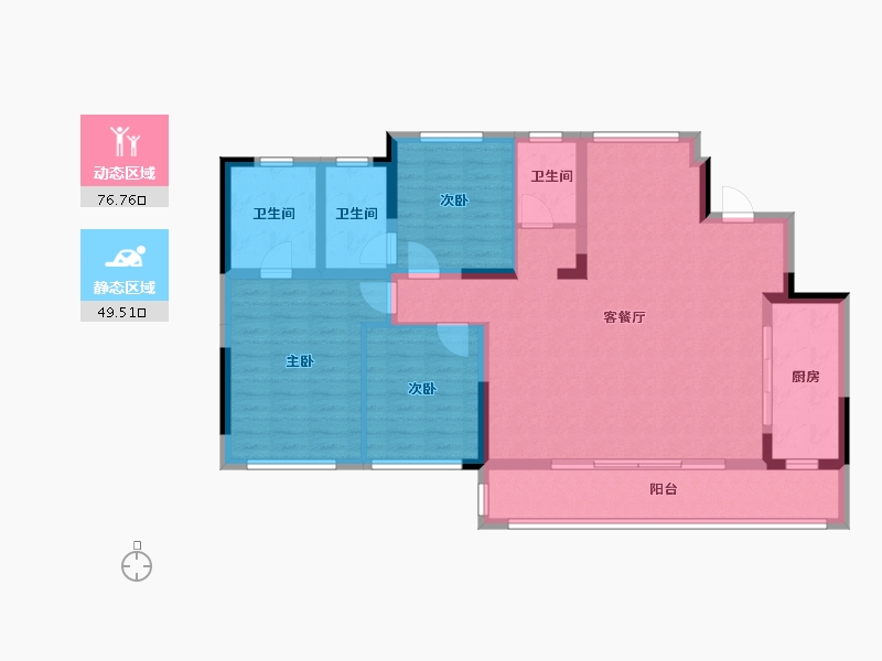 四川省-成都市-香投置地崇义府-113.72-户型库-动静分区