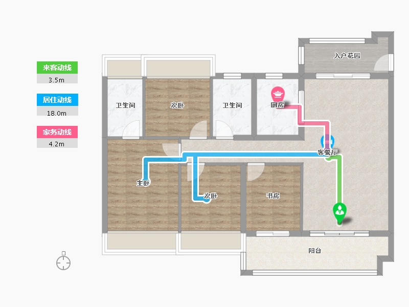 海南省-文昌市-中交·文昌美庐-100.55-户型库-动静线