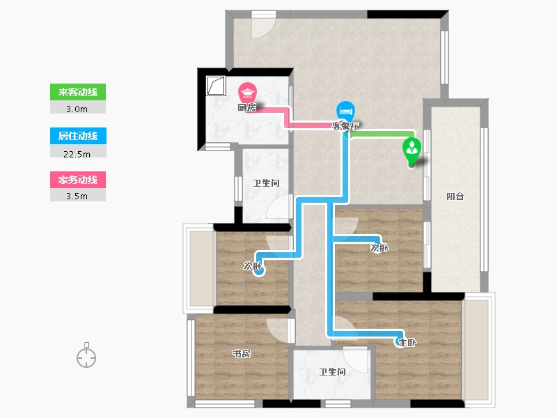 贵州省-贵阳市-学府江来-90.21-户型库-动静线