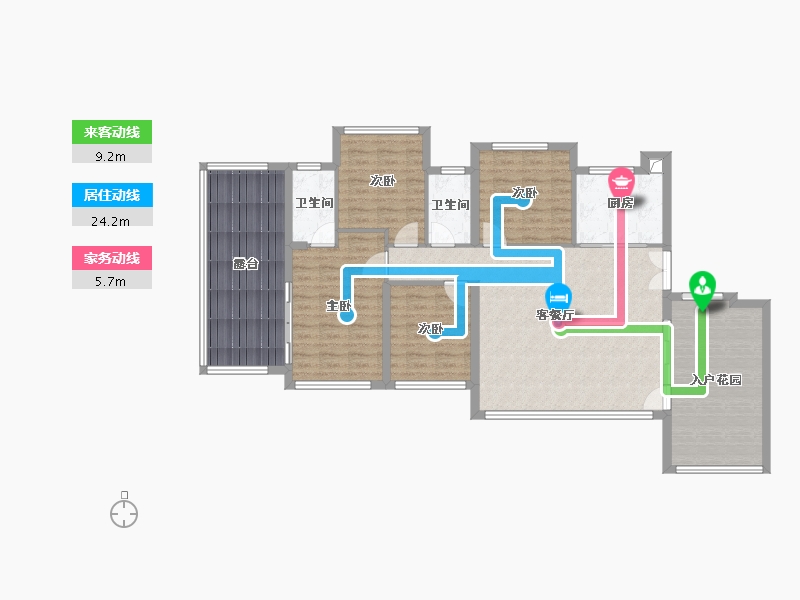 福建省-福州市-建发灏云-124.57-户型库-动静线