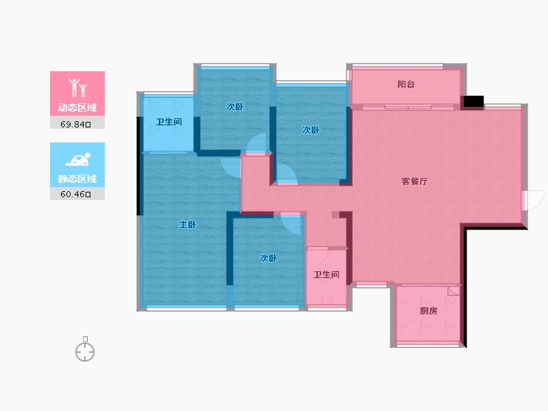 广西壮族自治区-南宁市-北投印象-117.28-户型库-动静分区