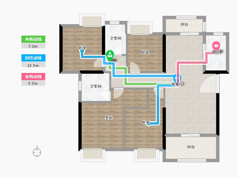 江西省-赣州市-祥旅中央学府-105.52-户型库-动静线