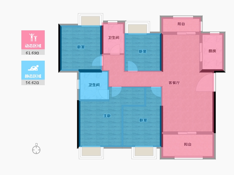 江西省-赣州市-祥旅中央学府-105.52-户型库-动静分区