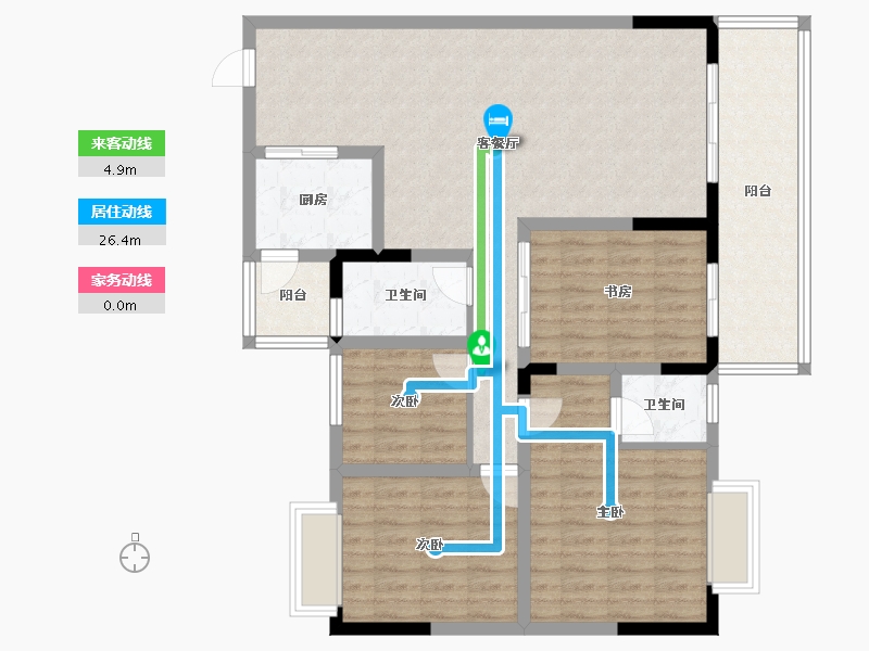 贵州省-遵义市-盛世桐城-114.39-户型库-动静线