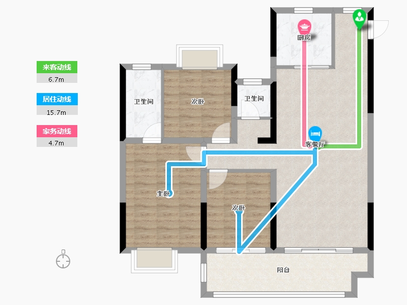 河南省-驻马店市-华信悦府-96.00-户型库-动静线