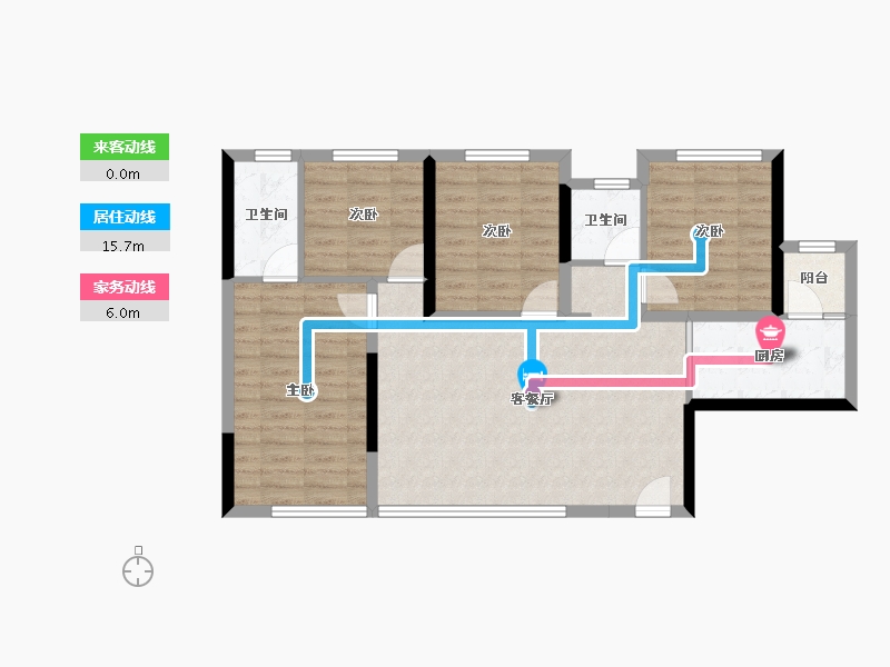 四川省-广安市-和喜御峰-86.40-户型库-动静线