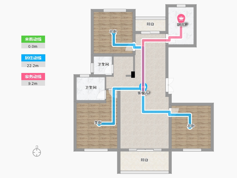 江西省-宜春市-城北佳园东区-107.20-户型库-动静线