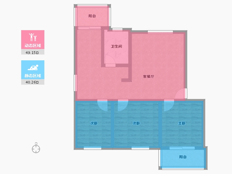 北京-北京市-燕青小区-81.27-户型库-动静分区