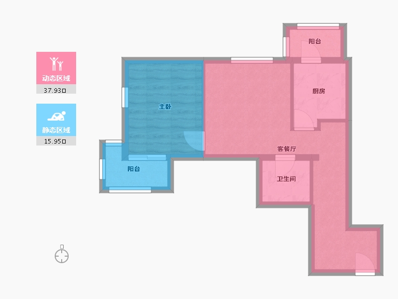 北京-北京市-金世纪嘉园-53.10-户型库-动静分区