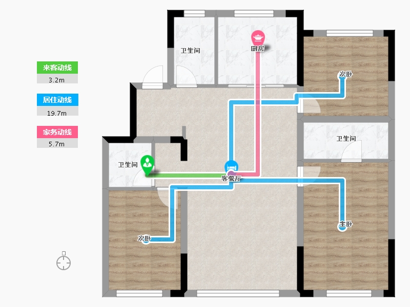 吉林省-长春市-豪邦缇香名颂-108.00-户型库-动静线