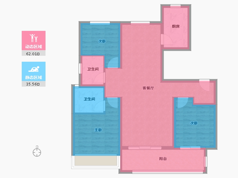 安徽省-宣城市-和顺江南府-88.00-户型库-动静分区