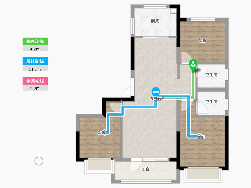 山东省-济南市-龙域天城-89.81-户型库-动静线