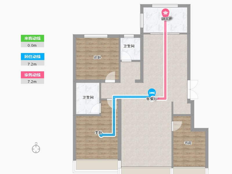 黑龙江省-佳木斯市-伟业悦府-106.00-户型库-动静线