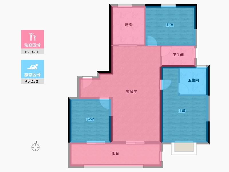 河南省-鹤壁市-淇县凤起朝歌-97.19-户型库-动静分区