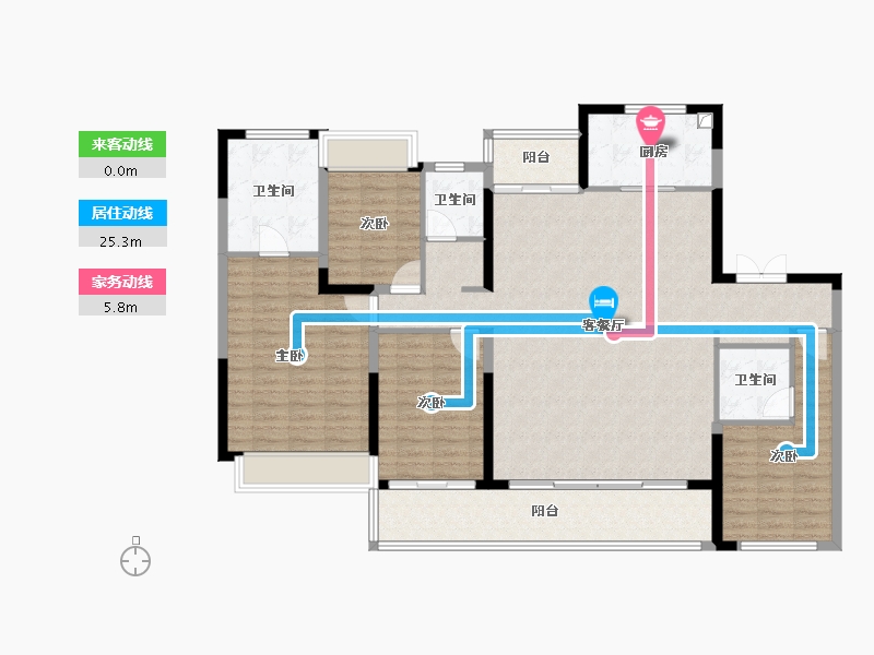 江苏省-无锡市-青云琚-141.06-户型库-动静线