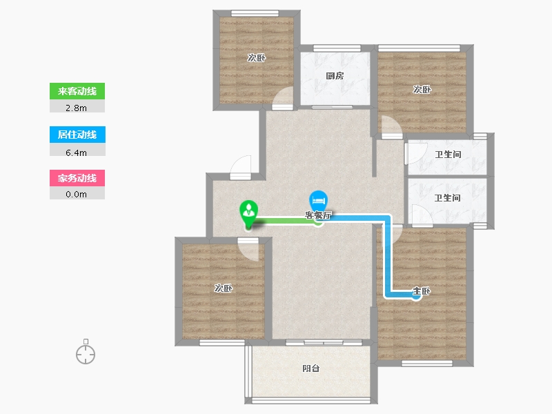 广西壮族自治区-钦州市-人和大地-143.00-户型库-动静线