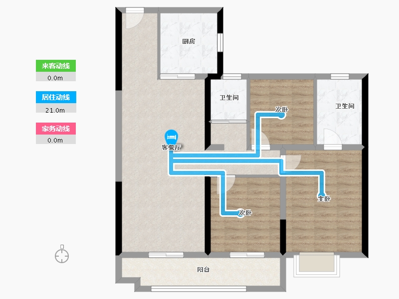 山东省-德州市-星河公园-92.89-户型库-动静线