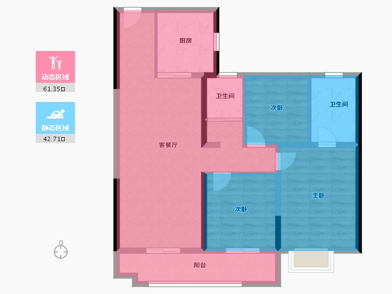 山东省-德州市-星河公园-92.89-户型库-动静分区