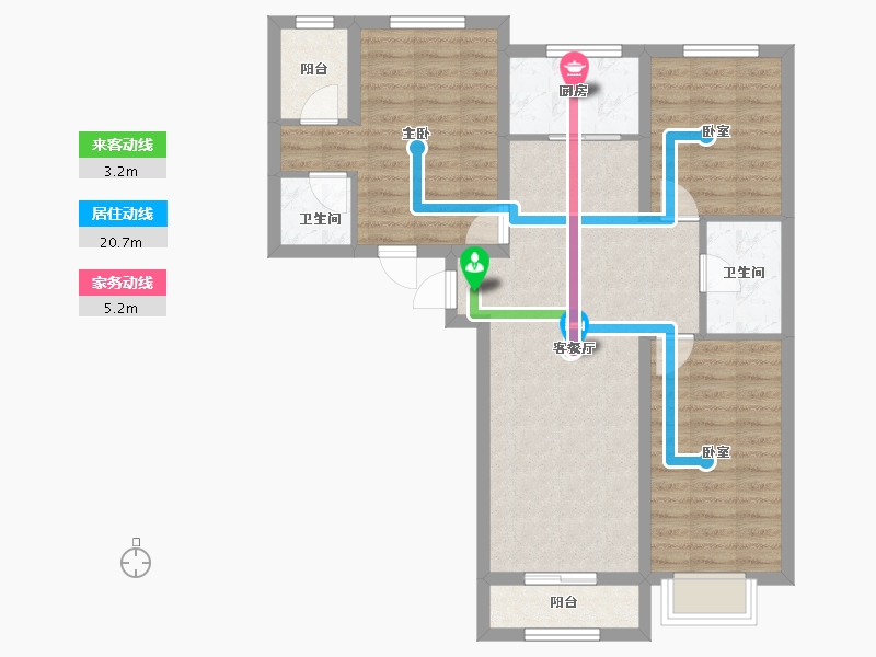 山西省-太原市-华峪南区-98.17-户型库-动静线