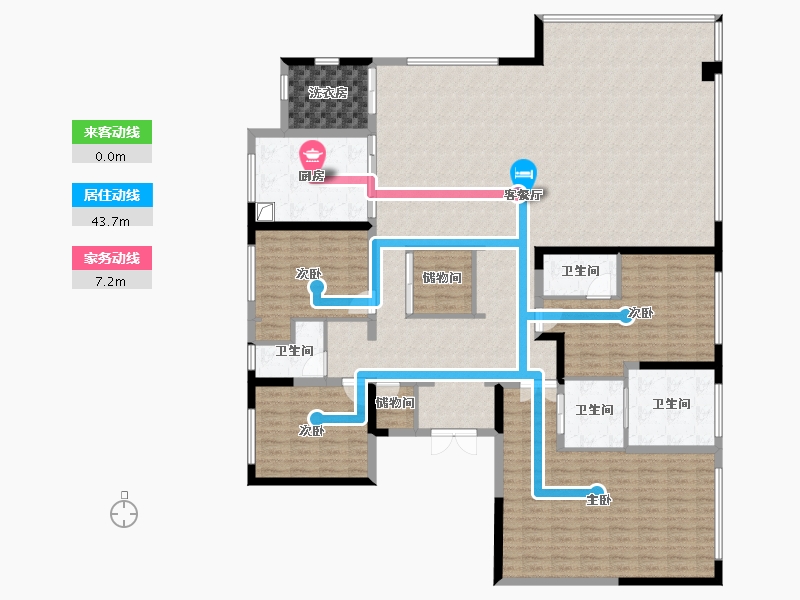 宁夏回族自治区-银川市-阅海锦绣-212.00-户型库-动静线