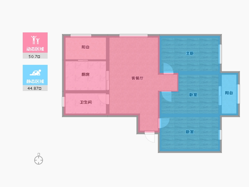 河北省-秦皇岛市-永泰家园-84.80-户型库-动静分区