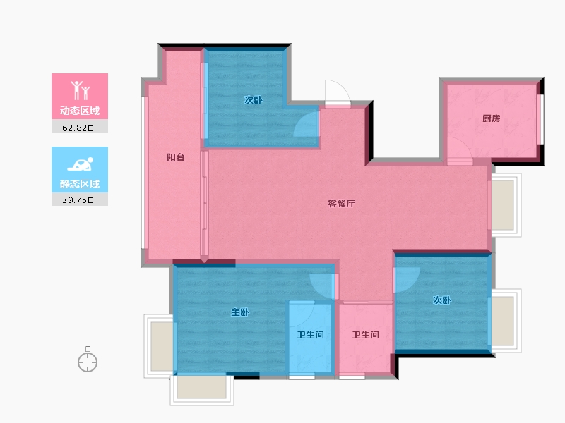 江西省-上饶市-力高阳光首府-92.53-户型库-动静分区