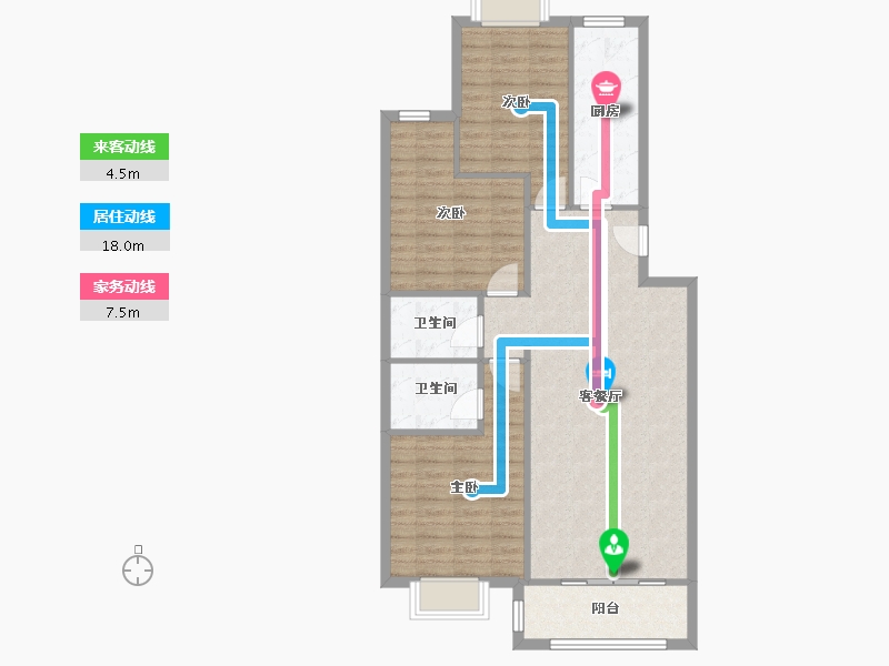 河北省-廊坊市-兴达公寓-96.98-户型库-动静线