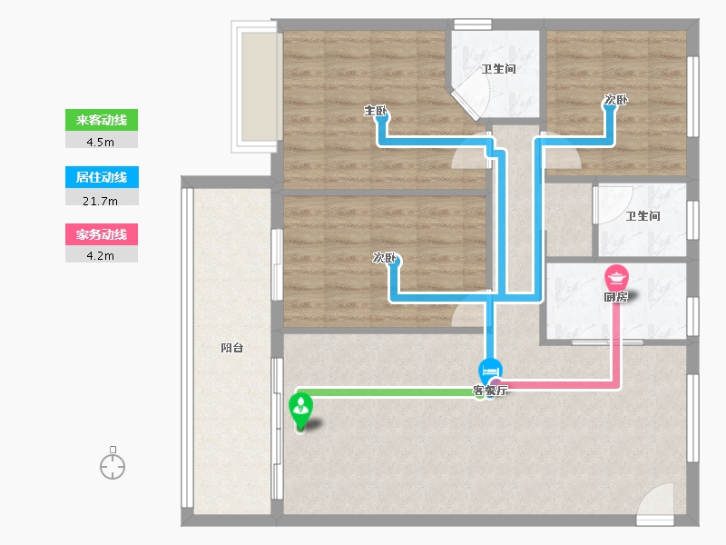 福建省-三明市-美伦凯悦蓝山-93.14-户型库-动静线